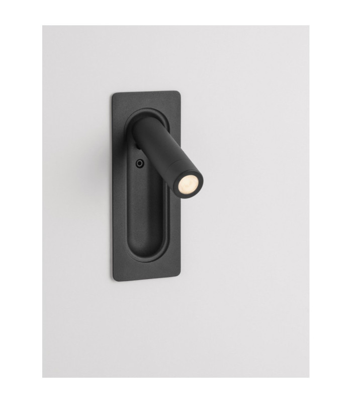 Inlite Reading Wall Light Sandy Black LED 3W 166lm 3000K Switch On/Off-5