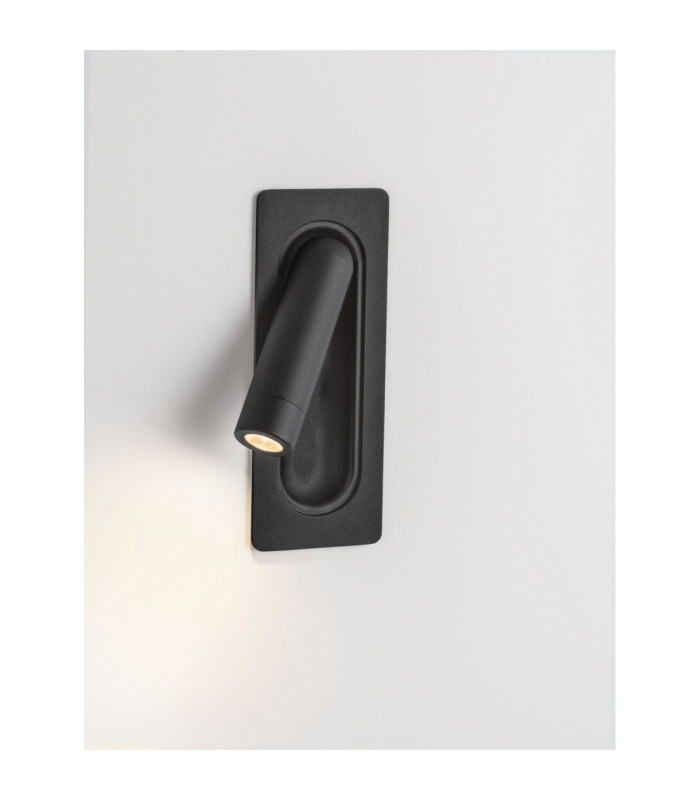 Inlite Reading Wall Light Sandy Black LED 3W 166lm 3000K Switch On/Off-6