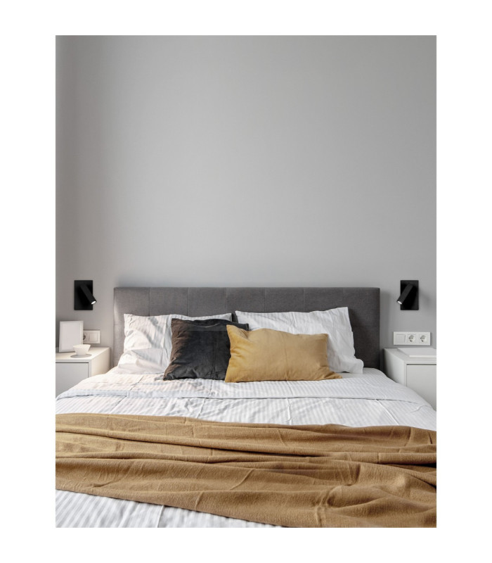 Dona Reading Wall Light Sandy Black LED 3W 180lm 3000K Switch On/Off-2