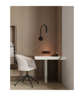 Sonica Reading Wall Light Sandy Black LED 6W 453lm 3000K IP44 Switch on/off-2