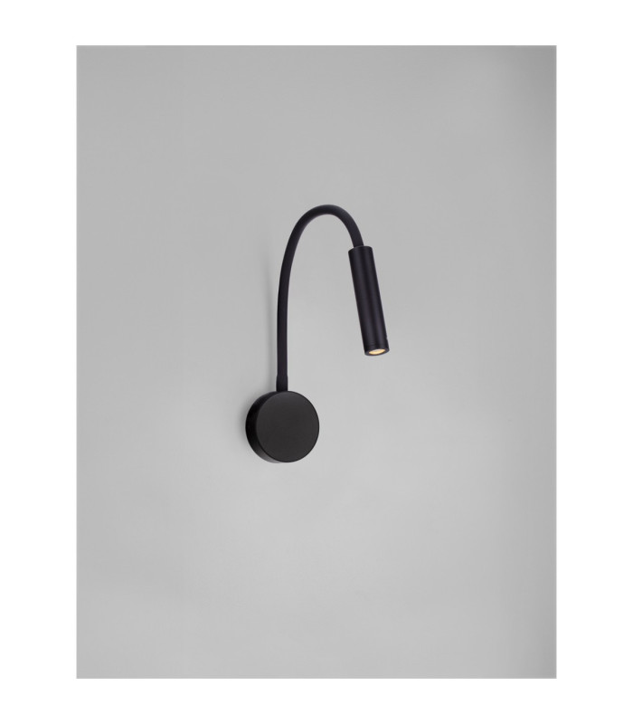 Sonica Reading Wall Light Sandy Black LED 6W 453lm 3000K IP44 Switch on/off-4