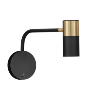 Pongo Reading Wall Light Sandy Black Gold GU10 1x10W-1