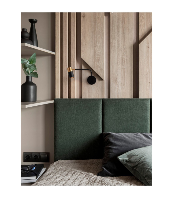 Pongo Reading Wall Light Sandy Black Gold GU10 1x10W-2