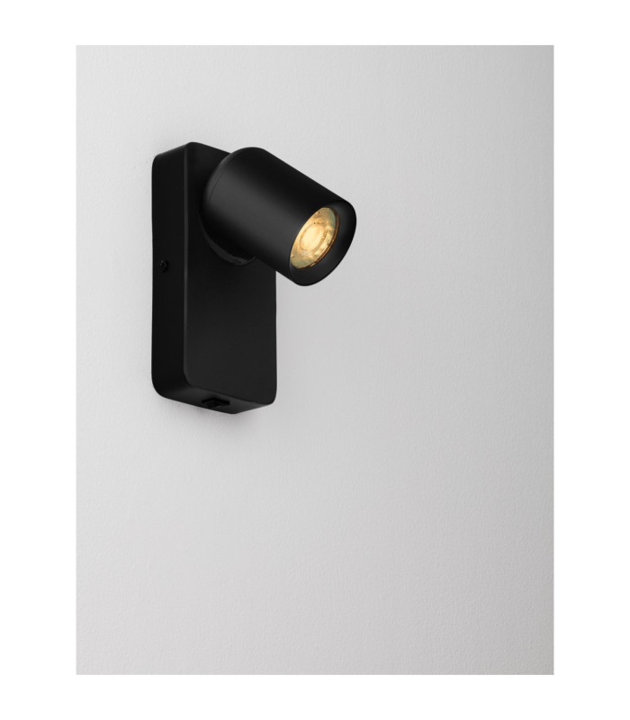 Cosmina Reading Wall Light Sandy Black GU10 1x10W Switch On/Off-5