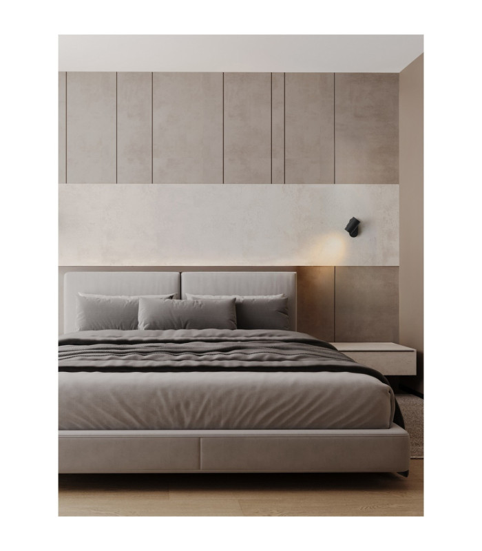Nime Reading Wall Light Sandy Black LED GU10 1x10W Switch On/Off-2