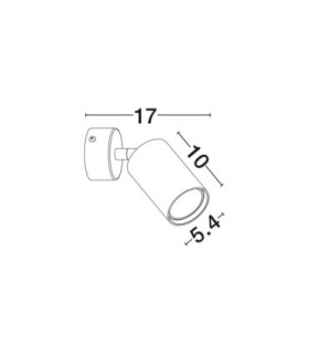 Yoru Surface Mounted Downlight Sandy White LED GU10 1x10W-2