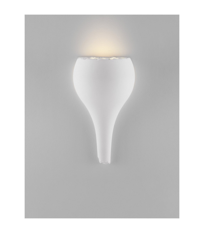 Miso Plaster Wall Lamp White E14 1x5W-4