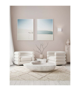 Alas Plaster Wall Lamp White LED 6W 354lm 3000K-2
