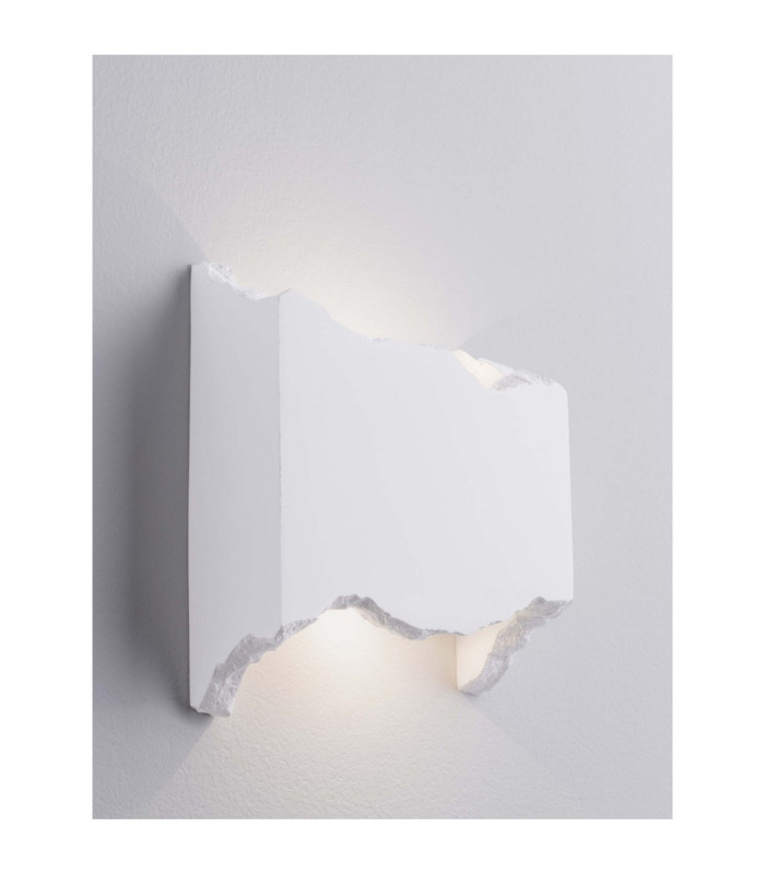 Alas Plaster Wall Lamp White LED 6W 354lm 3000K-5