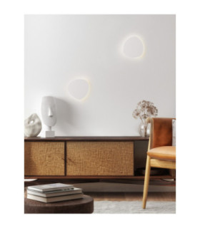 Atena Flush Wall Lamp Sandy White LED 6W 364lm 3000K-2