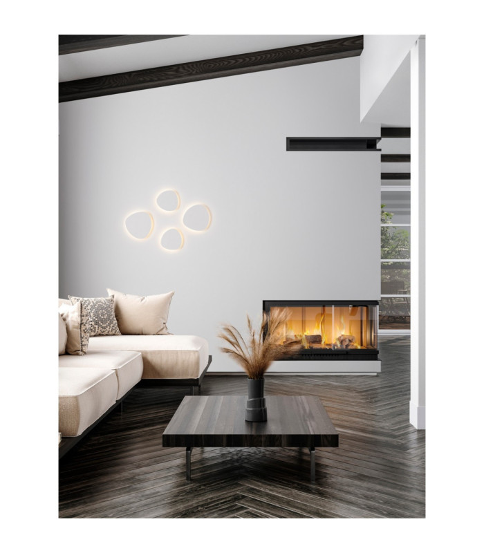 Atena Flush Wall Lamp Sandy White LED 8W 507lm 3000K-2