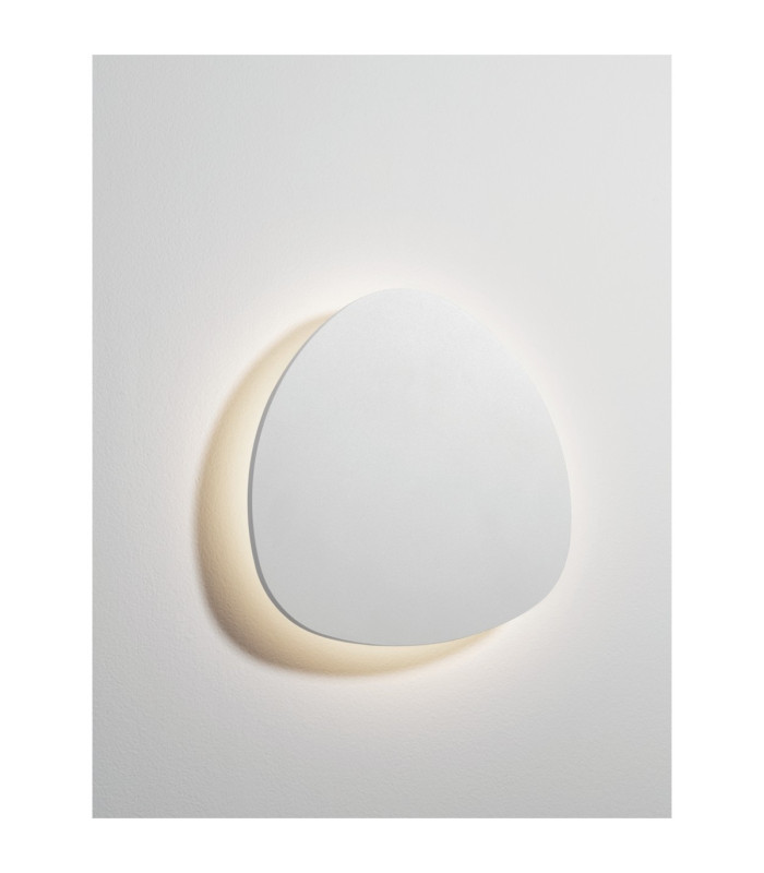 Atena Flush Wall Lamp Sandy White LED 8W 507lm 3000K-3