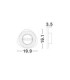 Atena Flush Wall Lamp Sandy White LED 8W 507lm 3000K-11