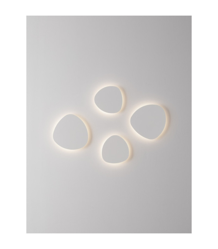 Atena Flush Wall Lamp Sandy White LED 12W 785lm 3000K-11