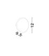 Onut Plaster Wall Lamp White LED 10W 566lm 3000K-5