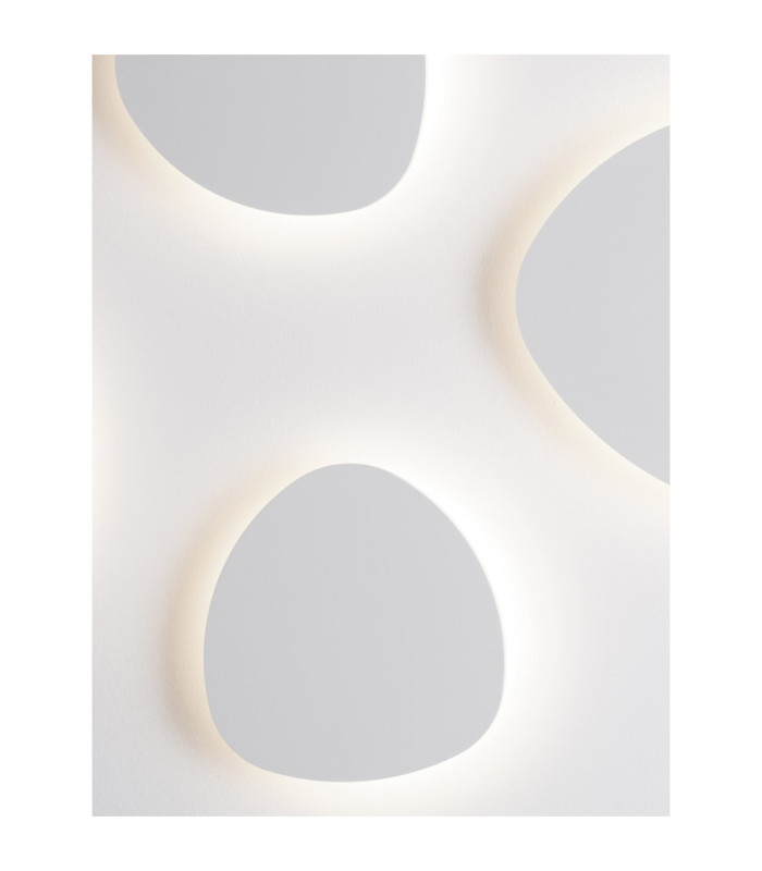Atena Flush Wall Lamp Sandy White LED 12W 785lm 3000K-15