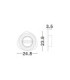 Atena Flush Wall Lamp Sandy White LED 12W 785lm 3000K-16