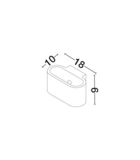 Otello Up & Down Wall Lamp Grey LED G9 1x5W-2