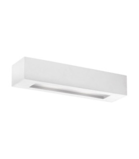 Otello Rectangle Up Down Plaster Wall Lamp White E14 1x5W-1