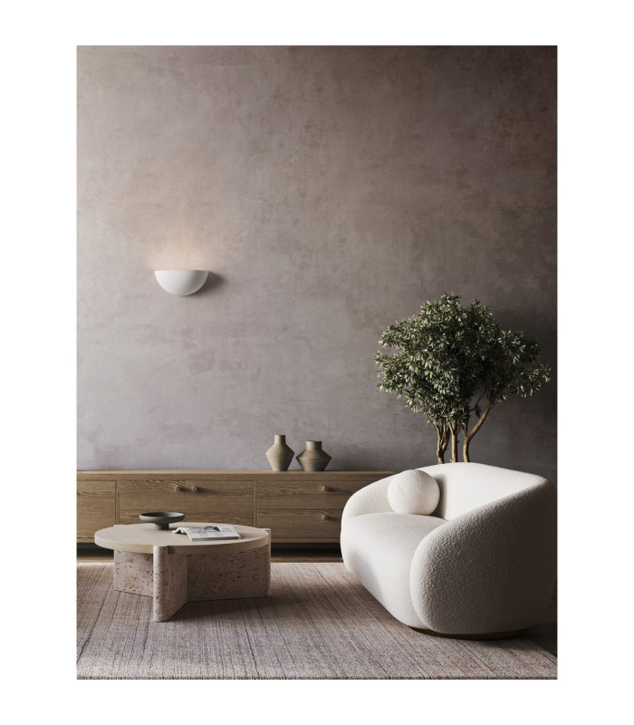 Thalpos Plaster Wall Lamp Sandy White E14 1x5W-2