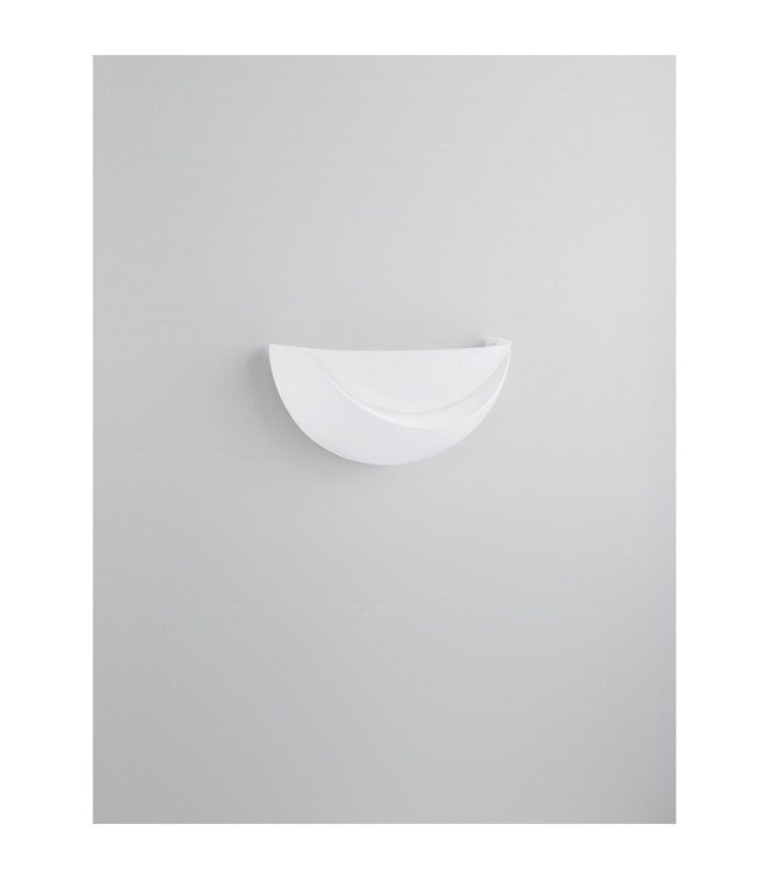 Alas Plaster Wall Lamp White E14 1x5W-4