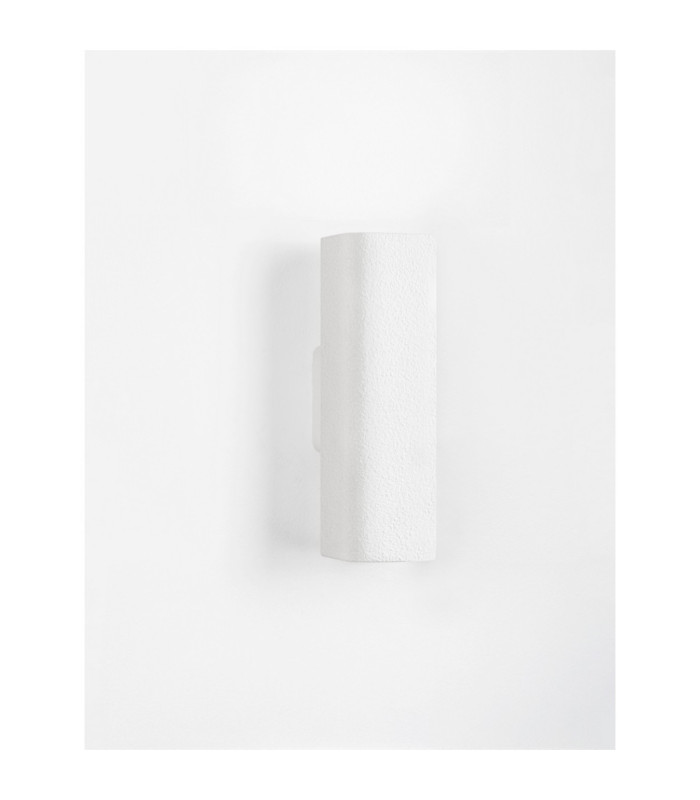 Serene Plaster Wall Lamp Sandy White GU10 2x10W-3