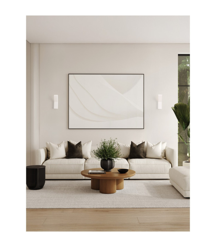 Raggio Plaster Wall Lamp Sandy White LED G9 1x5W-2