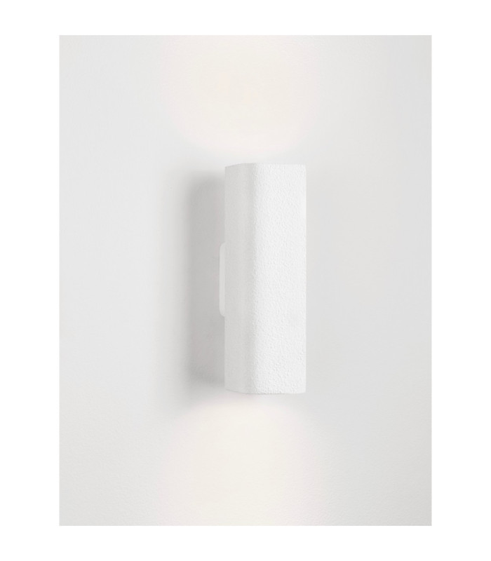 Serene Plaster Wall Lamp Sandy White GU10 2x10W-4