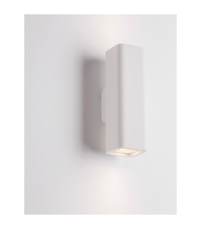 Serene Plaster Wall Lamp Sandy White GU10 2x10W-6