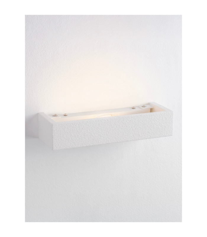 Lita Plaster Wall Lamp Sandy White E14 1x5W-6