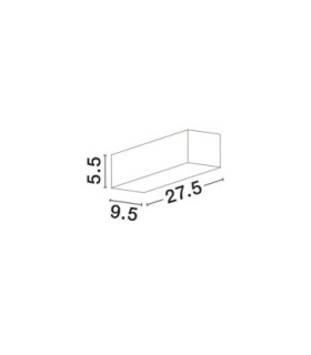 Sandro Plaster Wall Lamp Sandy White E14 1x5W-2