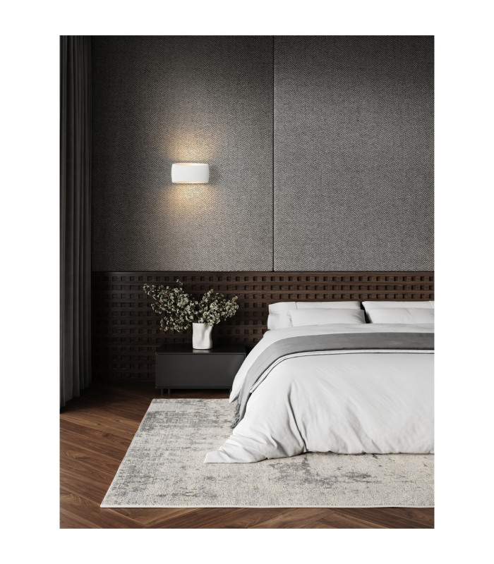 Pezzo Plaster Wall Lamp Sandy White E27 1x12W-2