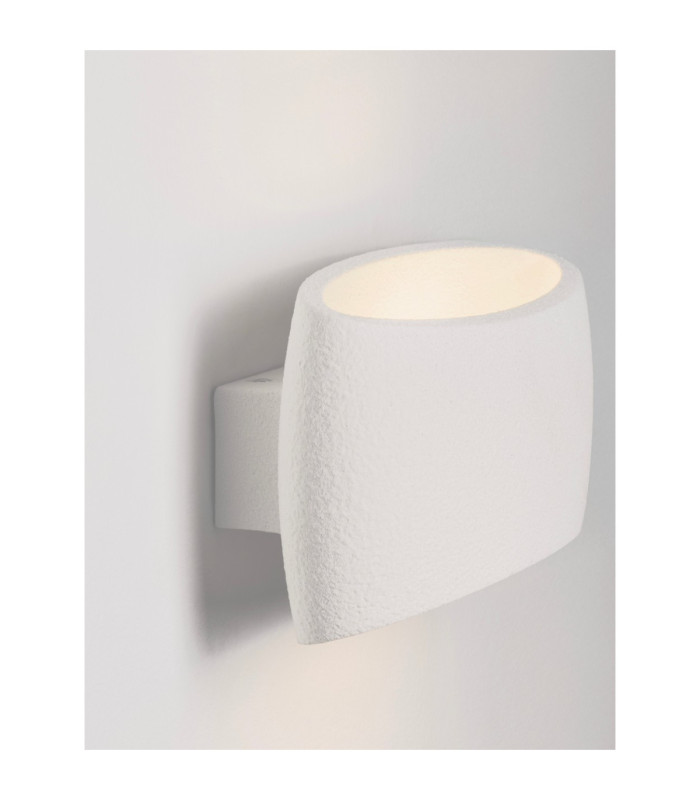Pezzo Plaster Wall Lamp Sandy White E27 1x12W-5