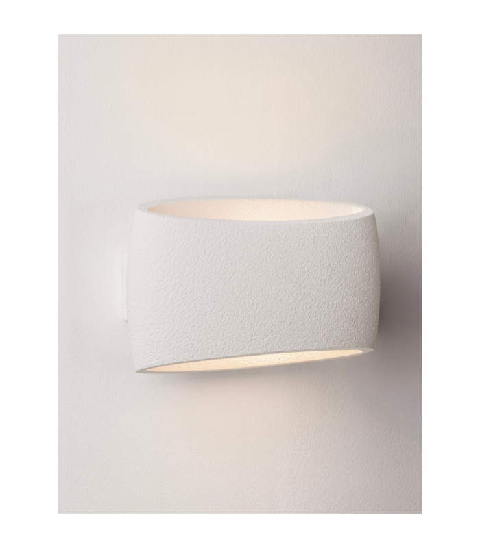 Pezzo Plaster Wall Lamp Sandy White E27 1x12W-6
