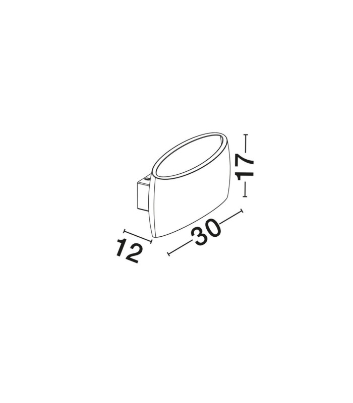 Pezzo Plaster Wall Lamp Sandy White E27 1x12W-7