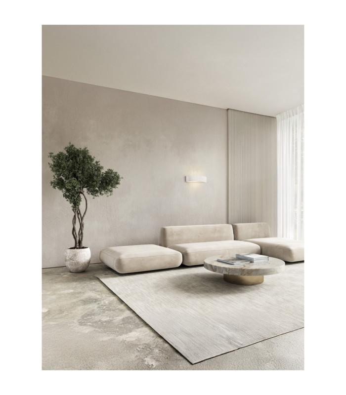Tidal Plaster Wall Lamp Sandy White E14 1x5W-2