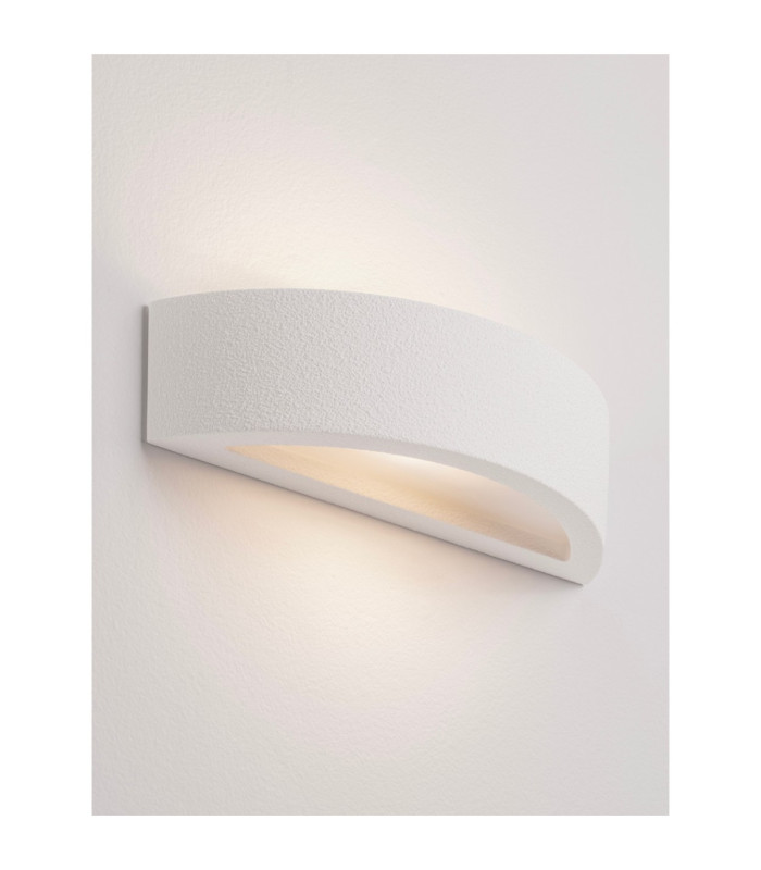 Tidal Plaster Wall Lamp Sandy White E14 1x5W-6