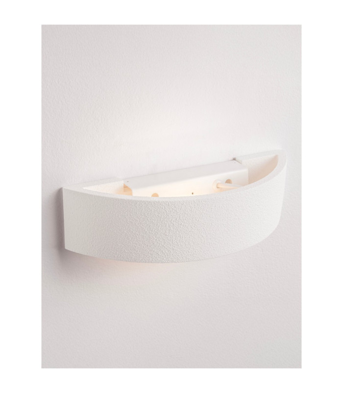 Tidal Plaster Wall Lamp Sandy White E14 1x5W-7