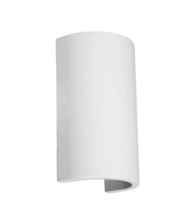 Sandro Up Down Half Pipe Plaster Wall Lamp White LED G9 1x5W-1