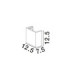 Sensia Up Down Flush Plaster Wall Lamp Sandy White LED G9 1x5W-7