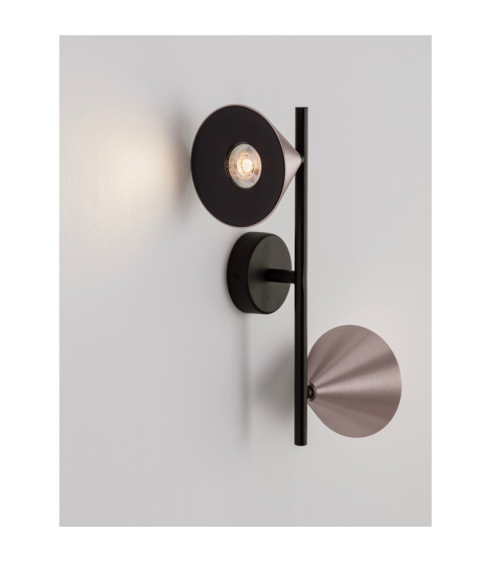 Conico Up & Down Wall Lamp Oxide Coffee Black LED GU10 2x10W-6