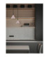 Conico Slim Pendant Ceiling Light Oxide Coffee Black LED GU10 1x10W-2