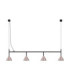 Conico Bar Pendant Ceiling Light Oxide Coffee Black LED GU10 4x10W-1