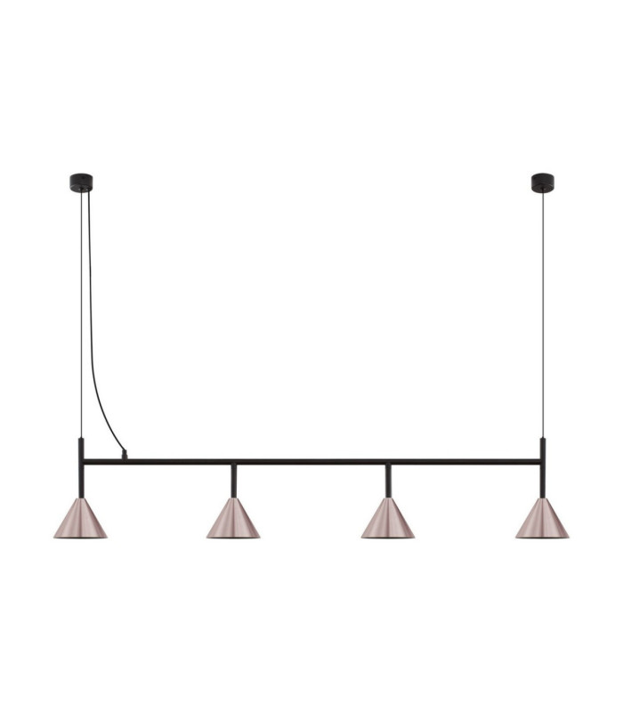 Conico Bar Pendant Ceiling Light Oxide Coffee Black LED GU10 4x10W-1