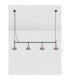 Conico Bar Pendant Ceiling Light Oxide Coffee Black LED GU10 4x10W-2