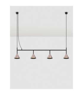 Conico Bar Pendant Ceiling Light Oxide Coffee Black LED GU10 4x10W-2