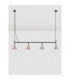 Conico Bar Pendant Ceiling Light Oxide Coffee Black LED GU10 4x10W-3