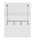 Conico Bar Pendant Ceiling Light Oxide Coffee Black LED GU10 4x10W-4