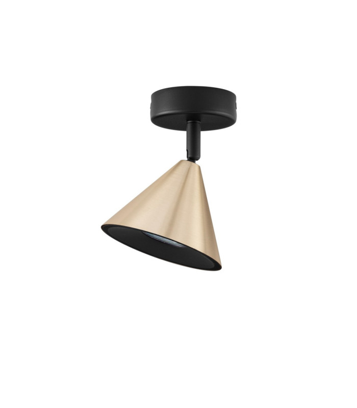 Conico Surface Mounted Downlight Oxide Gold Black LED GU10 1x10W-3