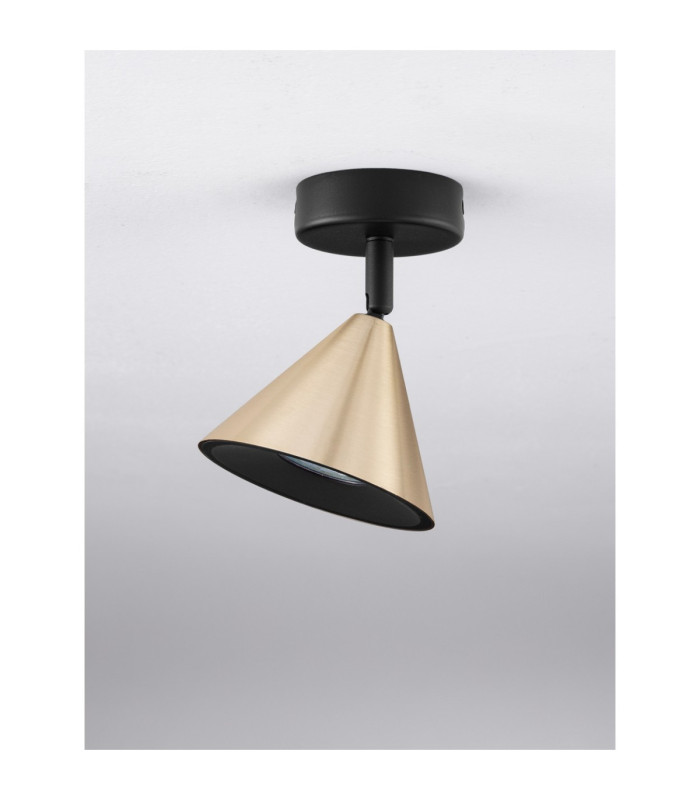 Conico Surface Mounted Downlight Oxide Gold Black LED GU10 1x10W-4